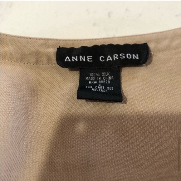 ANNE CARSON cardigan/jacket/shacket button front silk - Picture 11 of 16